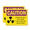Signmission Radiation & Laser Sign, 7 in H x 10 in W, Plastic, Rectangle OS-2PACK-CR-P-710-L-10156 - alternate 1